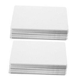 Operitacx Sturdy Aluminum Sublimation Blanks 200pcs Metal Business Cards Blank Metal Name Cards for DIY Printing
