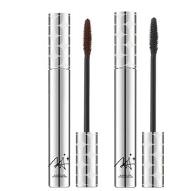 2Pack Telescopic M-ascara,M-ascara for Older Women- Black & Brown Volumizing Mascara for Thinning Lashes, Lengthening & Defining,Thick Mascara, Hypoallergenic Eye Makeup for Sensitive Eyes