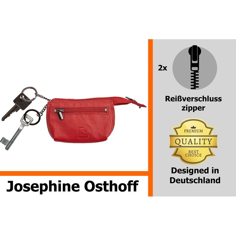 Josephine Osthoff MAXX Key Case Coin Pocket in Real Leather