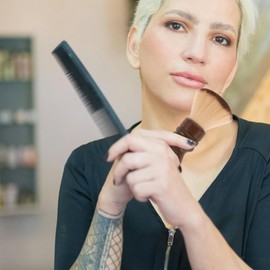 WOONEKY Barber Cleaning Brush Ergonomic Hair Duster for Hair Removal Durable Hairdressing Tool for Barbers and Stylists for Professional and Home Use Multifunctional Design