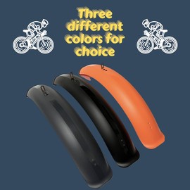 TCUDCKI Fat Bike Fender Front and Rear Fender Set for Fat Tire Bike Wings Full Coverage Set