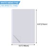 zmybcpack 10 Pack Memo Pads 5.5x8.5 Inch, White Note Pads