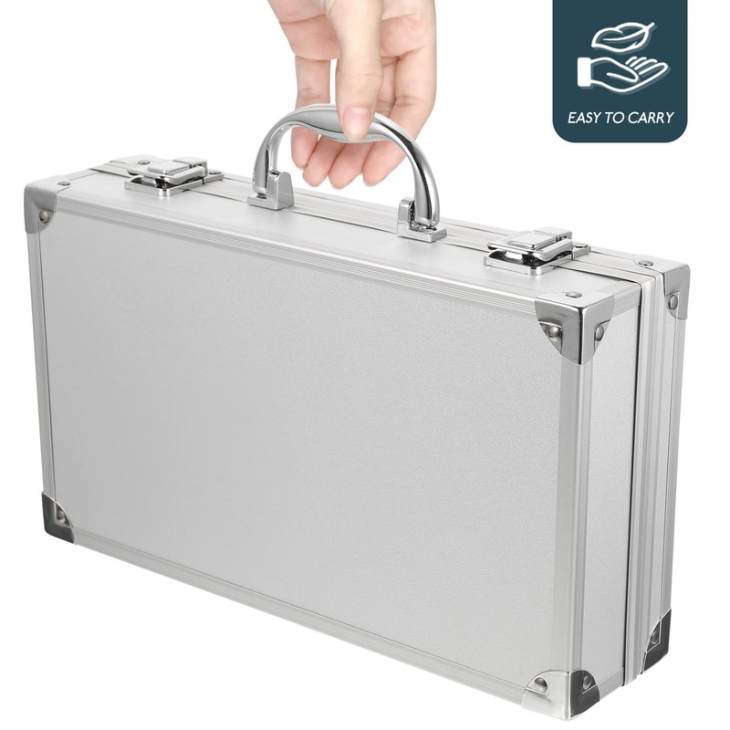 Generic Aluminum Hard Case Briefcase: Aluminum Briefcase with Lock Metal