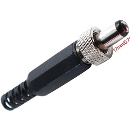 5.5mm x 2.1mm Male DC Power Plug Connector & Screw Lock Female Panel Socket Mount Adapter, Sets of 2