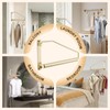 Folding Clothes Hanger Gold Brushed Drying Clothes Rack Wall-Mounted Space