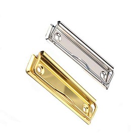 BE-TOOL Metal Clip Clipboard Clips Clipboard Accessories Hanging Hole Clip for Clipboard and Wall Mounting (Gold)