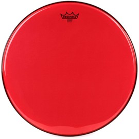 Remo Emperor Colortone Red Drumhead - 18 inch (2-pack) Bundle