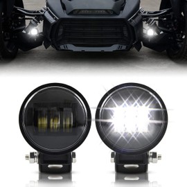 SAUTVS LED Auxiliary Driving Spot Lights for Can Am Ryker, Auxiliary Lights Fog Lights Spot Lights with Mounting Brackets for Can-Am Ryker 600 900 Sport & Ryker Rally Edition Accessories (2PCS)