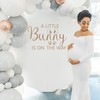 A Little Bunny is One The Way Baby Shower Balloons