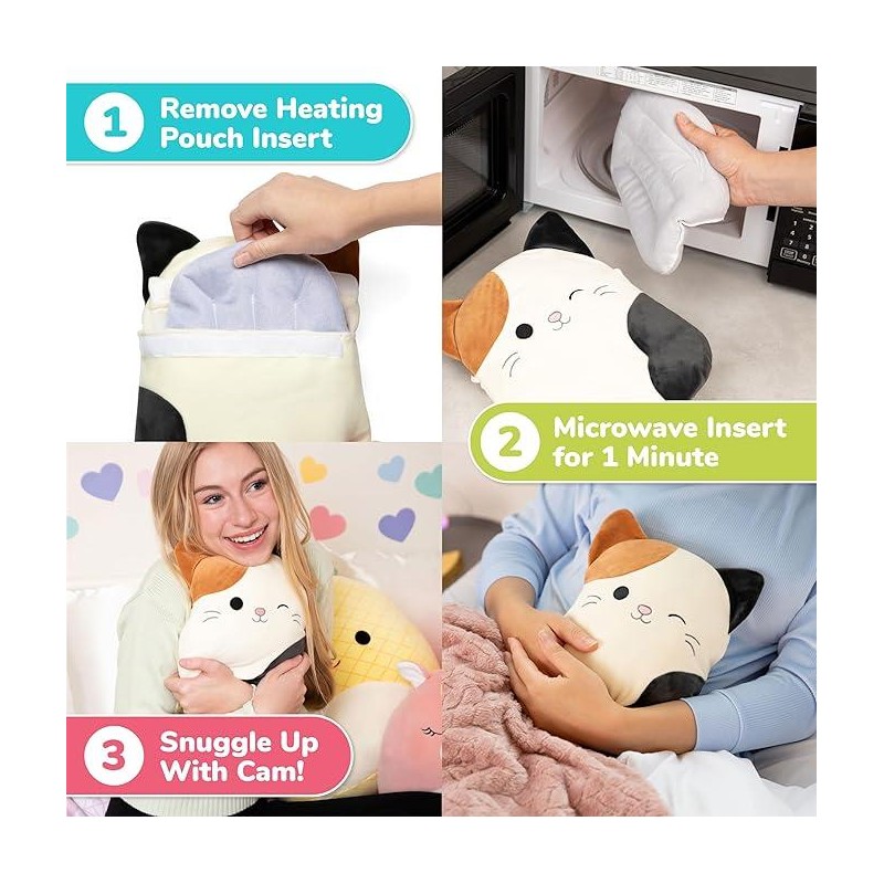 Squishmallows Cam Heating Pad - Heating Pad for Cramps -