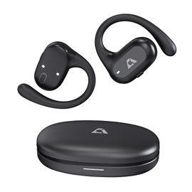 YMOO Open Ear Wireless Bluetooth 5.2 Headphones for Running, IPX4 Waterproof Air Conduction Headphones, 16.5mm HiFi Headphones, 40ms Low Latency, 34H Gaming Earbuds for Treks,Exercise,Tour (Black)