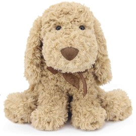 WEIGEDU Poodle Puppy Goldendoodle Stuffed Animal, Adorable Toy Dog Labradoodle Plush for Kids Boys Girls Birthday Easter Nursery Bedtime Gift, 11.8“ Golden