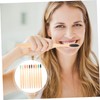 Alipis 10 Pack Soft Travel Toothbrushes Bamboo Charcoal Wooden Handle