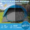 LOYEAHCAMP 4 Person Blackout Camping Tent, Easy Setup Waterproof Family