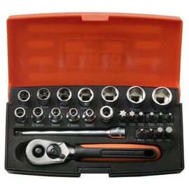 Bahco SBSL25 - Socket Set 1/4" Blister 25 Pc.
