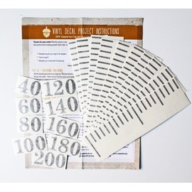 Little Acorns Metric DIY Vinyl Growth Chart Ruler Decal Kit