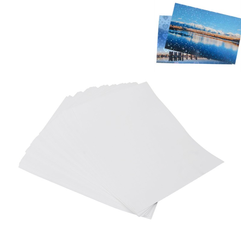50pcs A4 Laminate Sheets Exquisite Cuttable Self Adhesive Waterproof Laminating