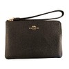 COACH Crossgrain Corner Zip Wristlet 58032 Black