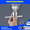 Feekoon 3 Way Sink Strainer Wrench, Basket Strainer Wrench with