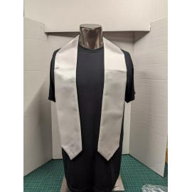 5 Pack 60in White Sublimation Blanks Plain Graduation Stole Scarf