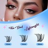 PURELEOR Individual Cluster Lashes Kit Lash Extensions Set DIY Multiple