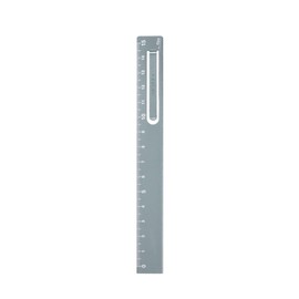 Kutsuwa XS07BL Hassalurah Ruler 5.9 inches (15 cm), Blue Gray