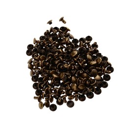 100pcs 6 * 6mm Bronze Double Cap Tubular Rivets Metal Tool Set Leather Crafts Stud