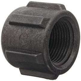 Banjo CAP050 Polypropylene Pipe Fitting, Cap, Schedule 80, 1/2" NPT Female