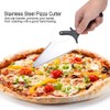 Pizza Spatula Stainless Steel Pizza Peel Multifunctional 2-in1 Pizza Cutter