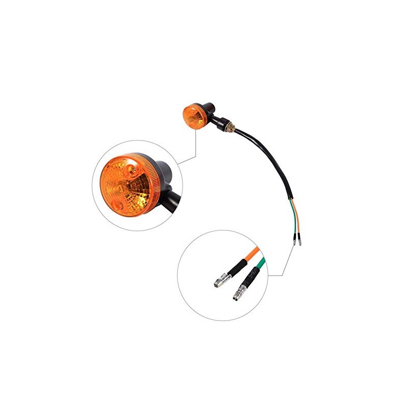 Intermitentes para Motos, 4pcs 12V Universales de Direccionales para Motos