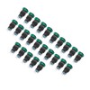 25Pcs/Set Green Mushroom Head Switch IP65 Plastic Mini Button Switches