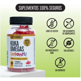 Memoria, Concentración, Dha Omega 3 Para Niños - 60 Gomitas