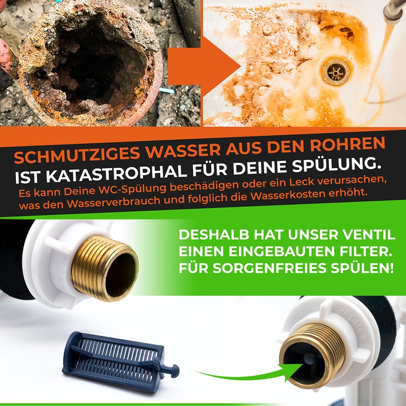 LA MAISON SAB Float Valve: Cistern Replacement Parts, Easy Assembly
