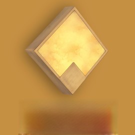 HOMLUCE Alabaster Wall Sconce, Natural Marble Wall Light, Modern LED Alabaster Sconces for Living Room Indoor Wall Lamps for Dining Room Stairs Bedroom,Antique Copper