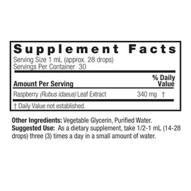 Natural's Answer Raspberry Extract, 1000mg, Alcohol-Free, 30 ml