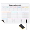 Zawinmay Cleaning Checklist Dry Erase Magnetic Whiteboard for Refrigerator,Daily Weekly