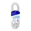 Volteck ED-3B, Extensión eléctrica doméstica, 3 m, blanca