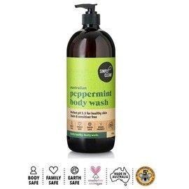 Simply Clean Australian Peppermint Body Wash 1L