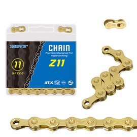 BIFROST Z11 Gold 11 Speed Bike Chain 116 Link + Magic Button Road Bicycle Cycling