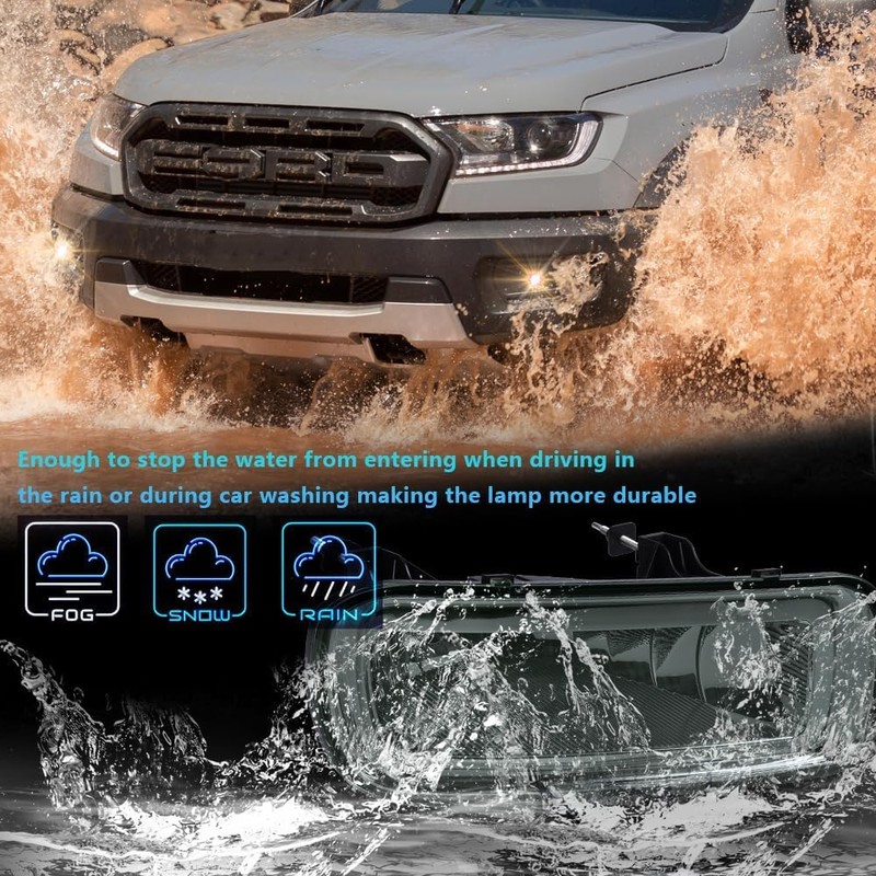 ALLGOOD Fog Lights, Compatible with Ford F150 2004-2006, Fit Lincoln