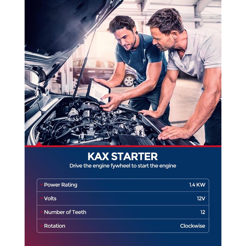 KAX Starter Motor, Starter Replacement for 0 Replace 18533N