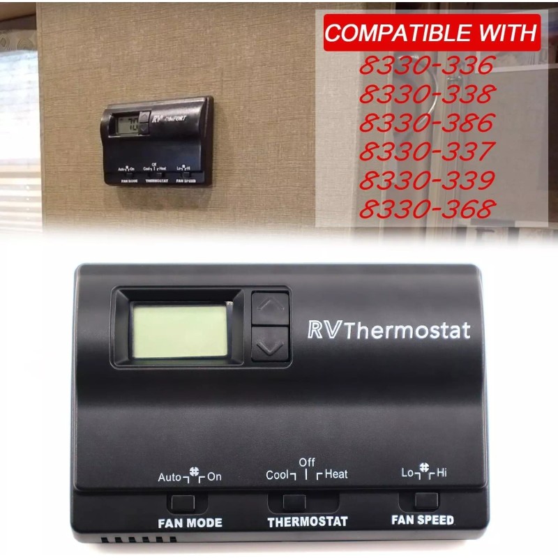RJSPHH 83303862 Digital Thermostat Rv Thermostat Heat/Cool T-Stat