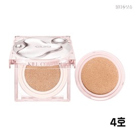 Clio High Glow No. 4 Ginger Kill Cover Cushion Original Refill Set 14g / 클리오 하이글로우 4호 진저 킬커버 쿠션 본품 리필 세트 14g