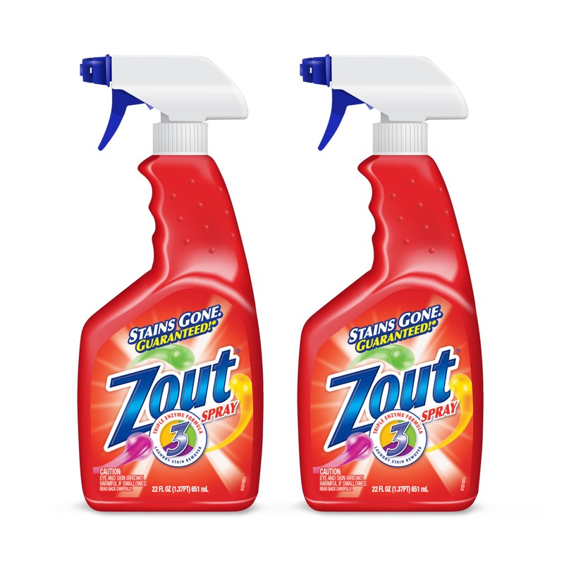 Zout Laundry Stain Remover Spray, Triple Enzyme Formula, 22 Ounce