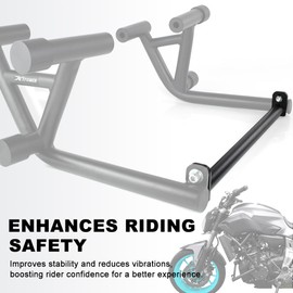 Xitomer Crash Cage Compatible with FZ-07 MT-07 2014-2024 Engine Guard Crash Bar Stunt Cage Race Rail Highway Bar