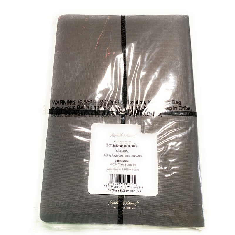 2 Pk Medium Notebook Hearth and Hand With Magnolia