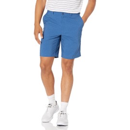 PGA TOUR Men's Flat Front Mini Geo Print Golf Short, Poseidon