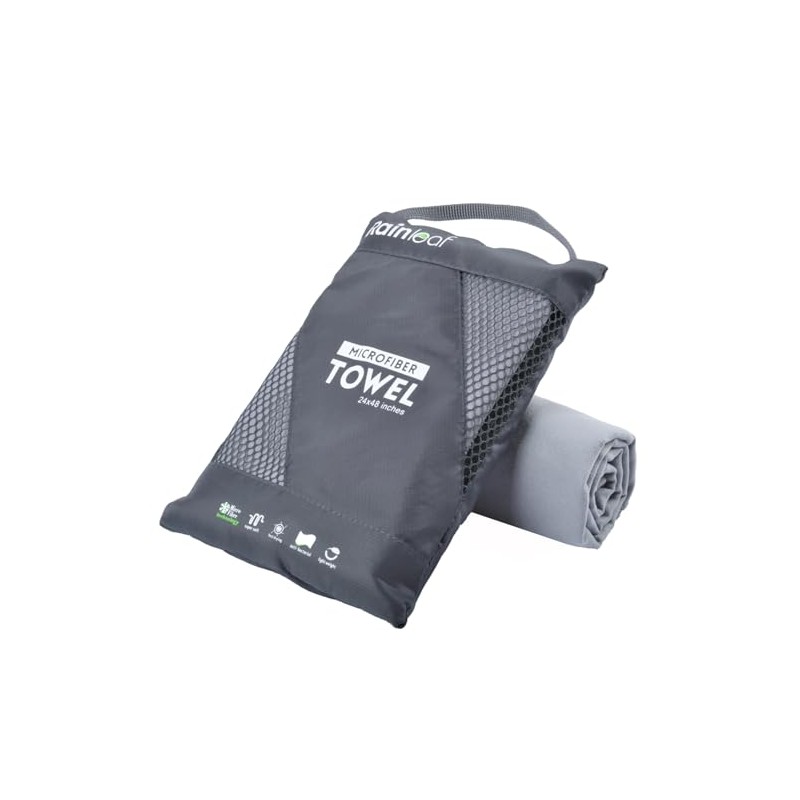 Rainleaf Microfiber Towel Perfect Travel & Gym & Camping Towel.