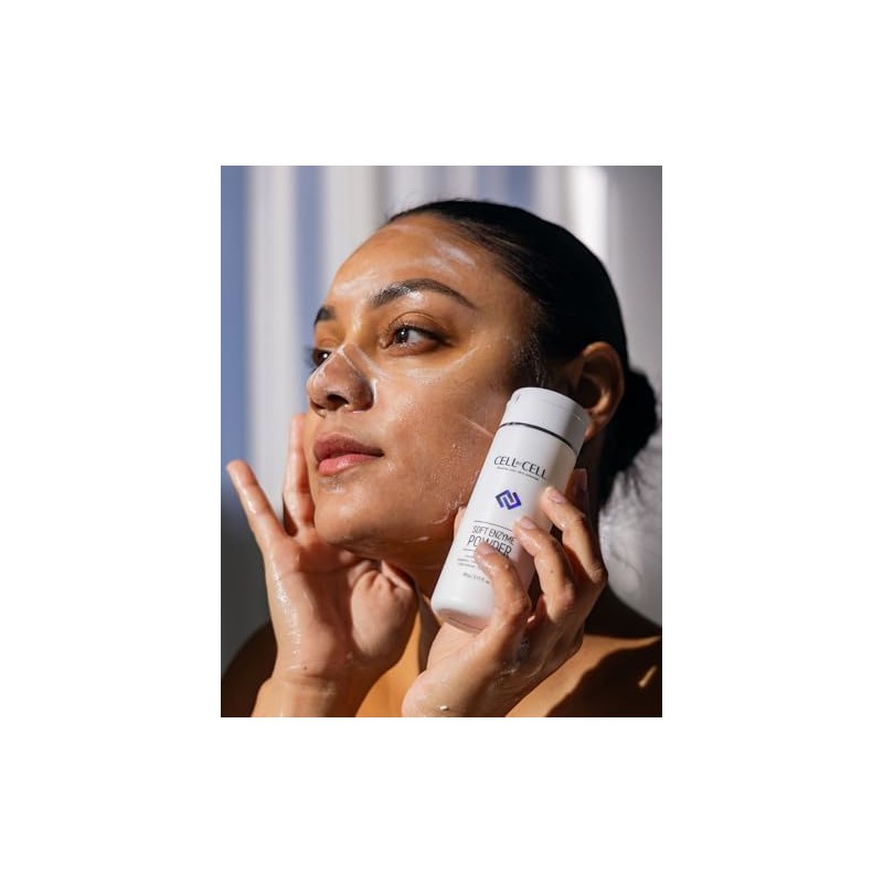 CELLBYCELL Polvo Enzimático Suave Limpiador Exfoliante Suave En Polvo Que
