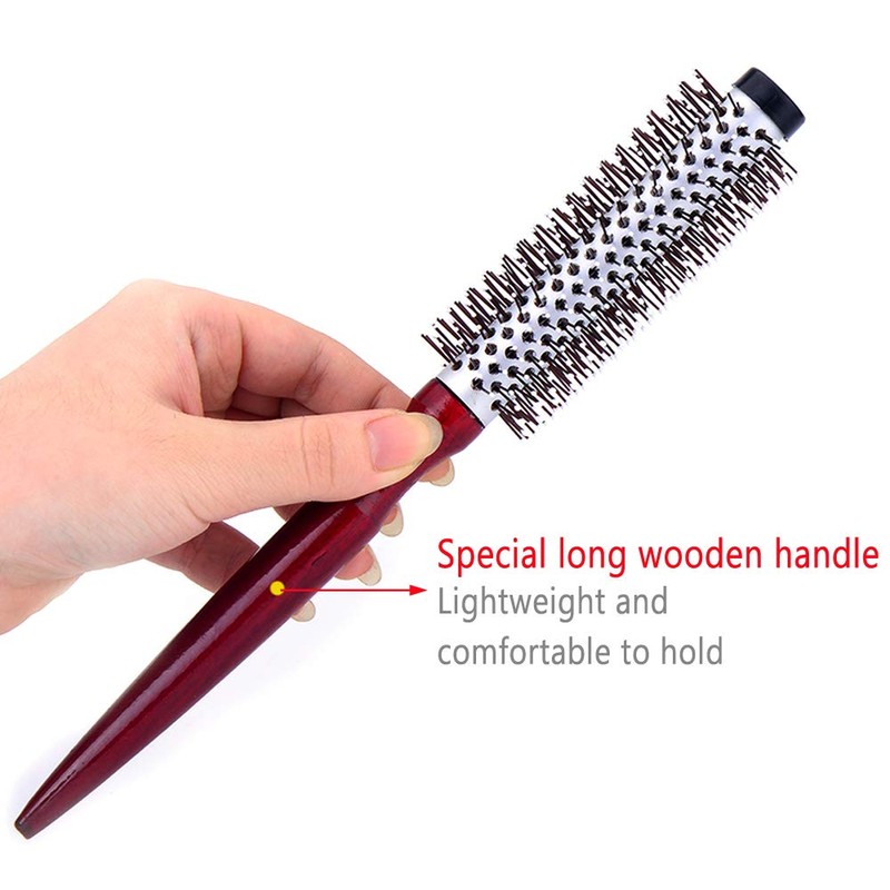 PERFEHAIR Small Round Hair Brush for Blow Drying With Soft